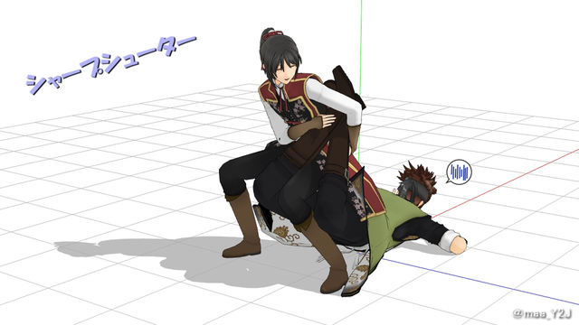 プロレス技ポーズ6種