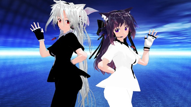 【MMD】カジュアル銀次郎 ＆ 紫月（更新テスト版）