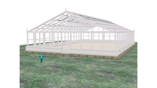 少し大き目な温室 ( Xファイル版 )です。