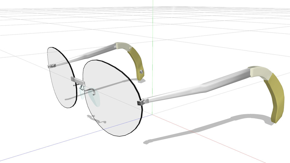 電脳メガネMMDモデル