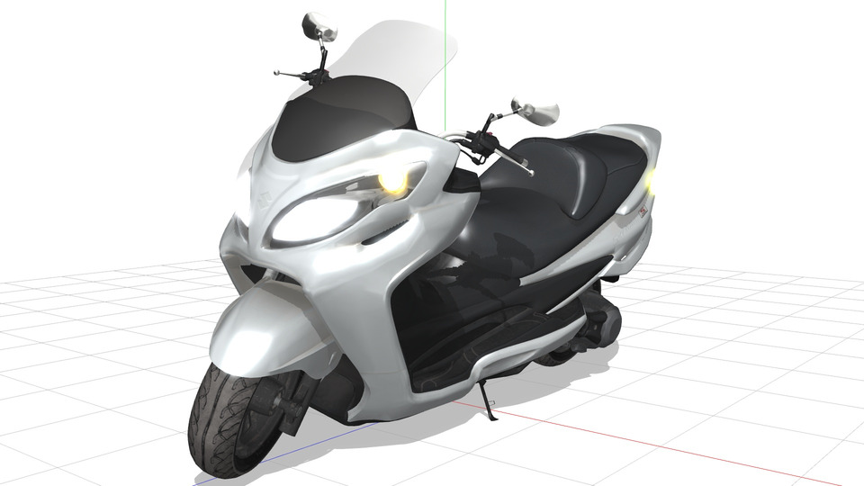 スズキスカイウェイブ250MMDモデル