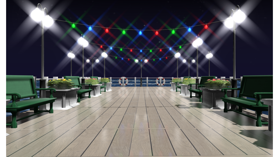 [MMD]Stage Night Pier.