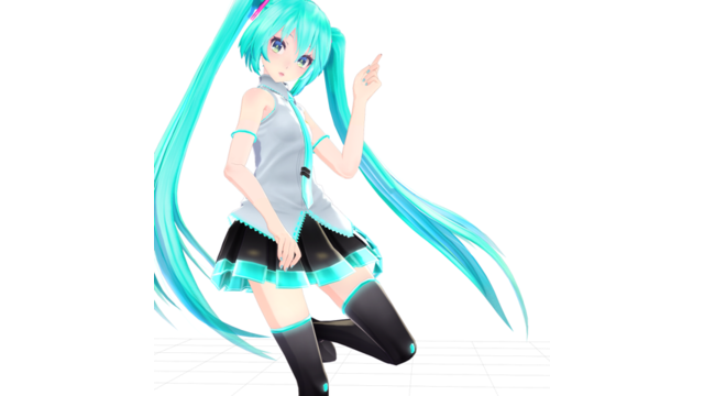 Tda式デフォ服ミク_ver1.1 (袖なしver1.4)