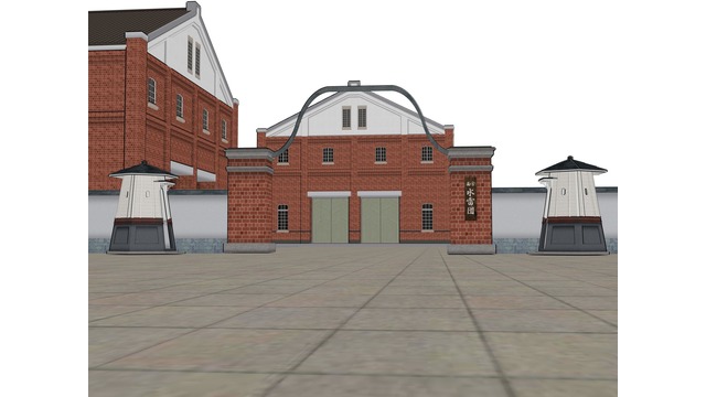 営門と塀セット