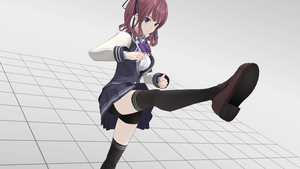 空手 蹴りと突き モーション