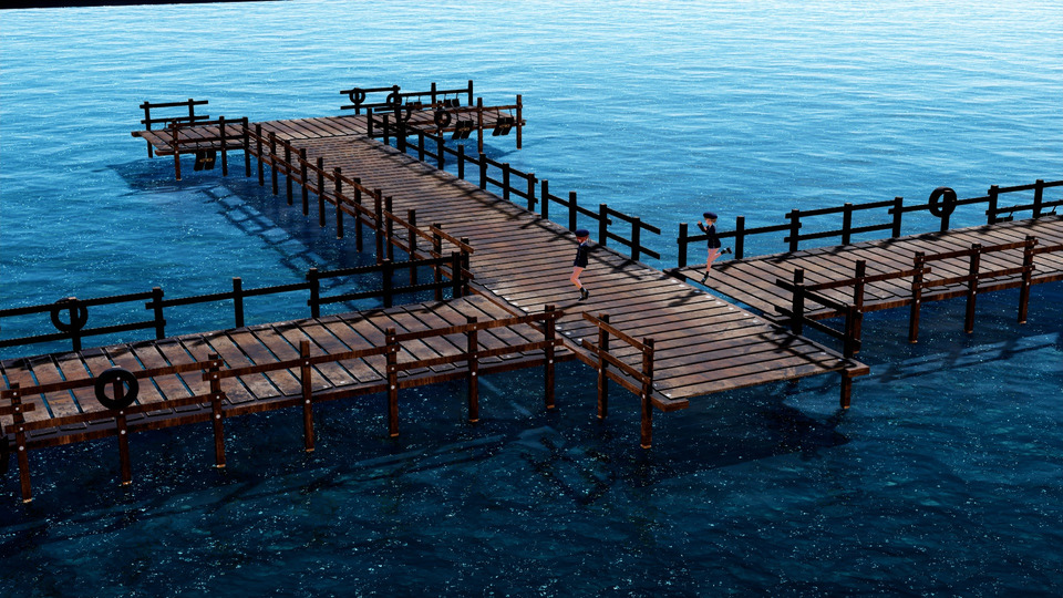 【MMD】桟橋（配布）