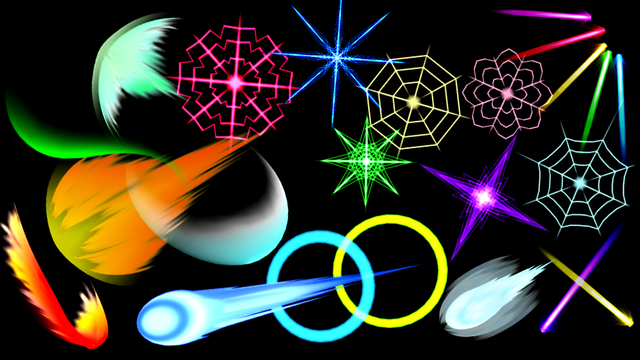 剣撃・クモの巣・砕ける氷などエフェクトモデル