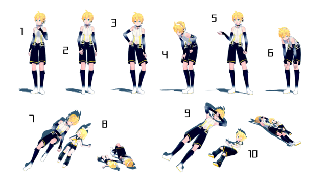 【MMDポーズ配布】ポーズ2