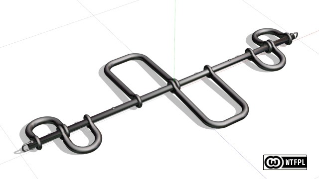 対面連結首手枷