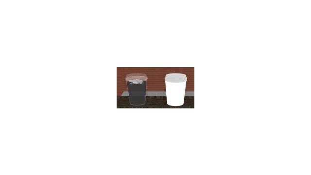 プラスチックカップと紙カップ