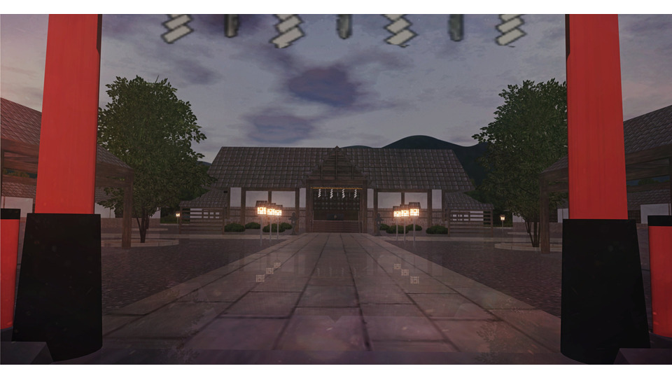 海の神社MMD