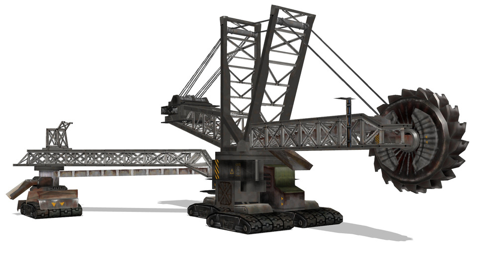 バケットホイールエクスカベーターMMDモデル