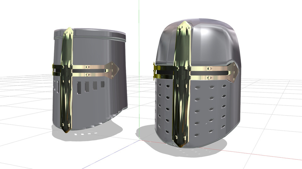 グレートヘルムMMDモデル