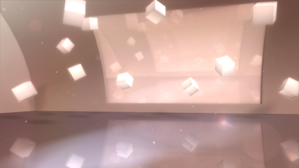 スクリーンとキューブのステージ【配布】