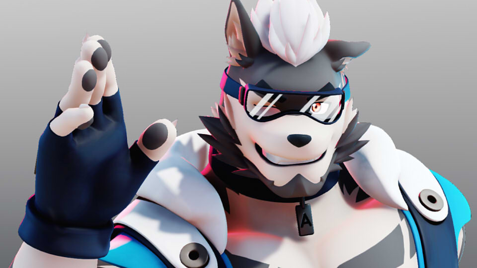 MMD Newcomer) BEAR ALPHA DEFAULT DL (Bone model) by MagicalDuck64