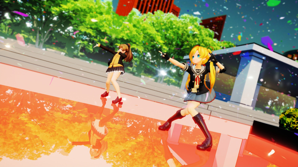 愛Dee_あひるverMMDカメラとマテリアル配布セット