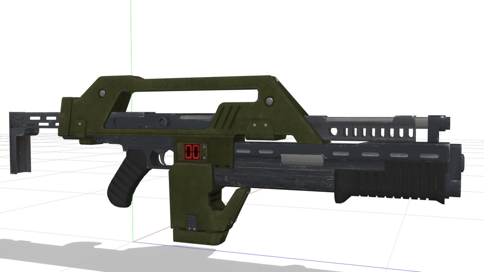 M41AパルスライフルMMDモデル