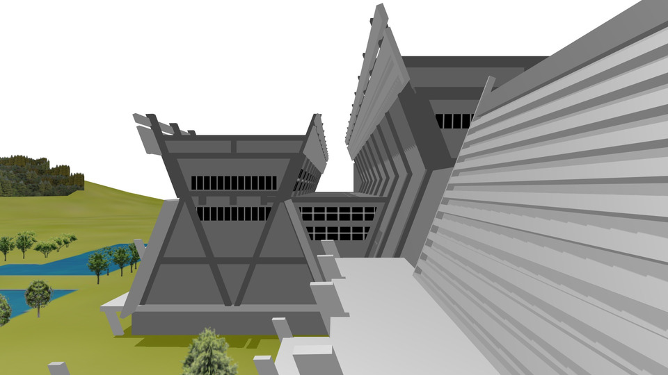 六甲防衛センター風建物