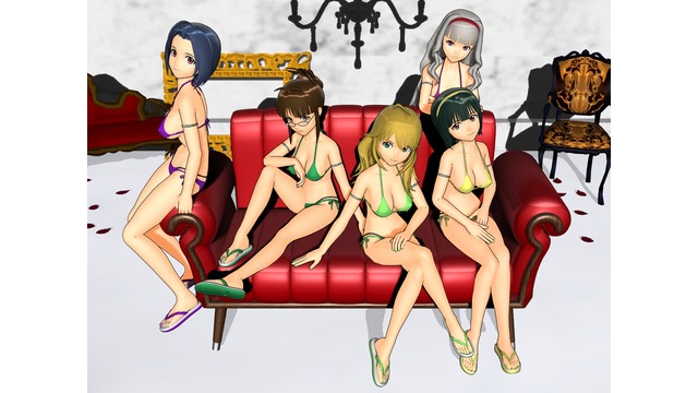 レイヤードTバックビキニ　５人パック