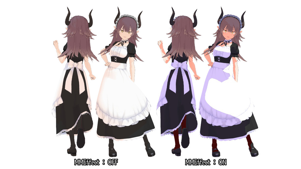 Vroid製モデル：冥奏ガネット_メイド服