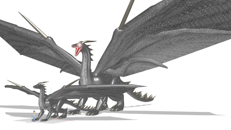 ブラックドラゴンMMDモデル