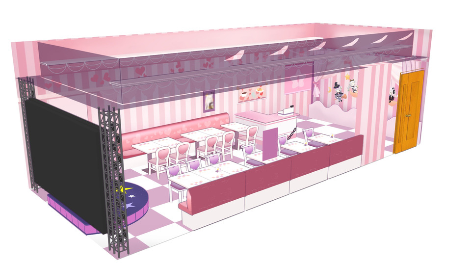 メイドカフェ(紫咲シオン)