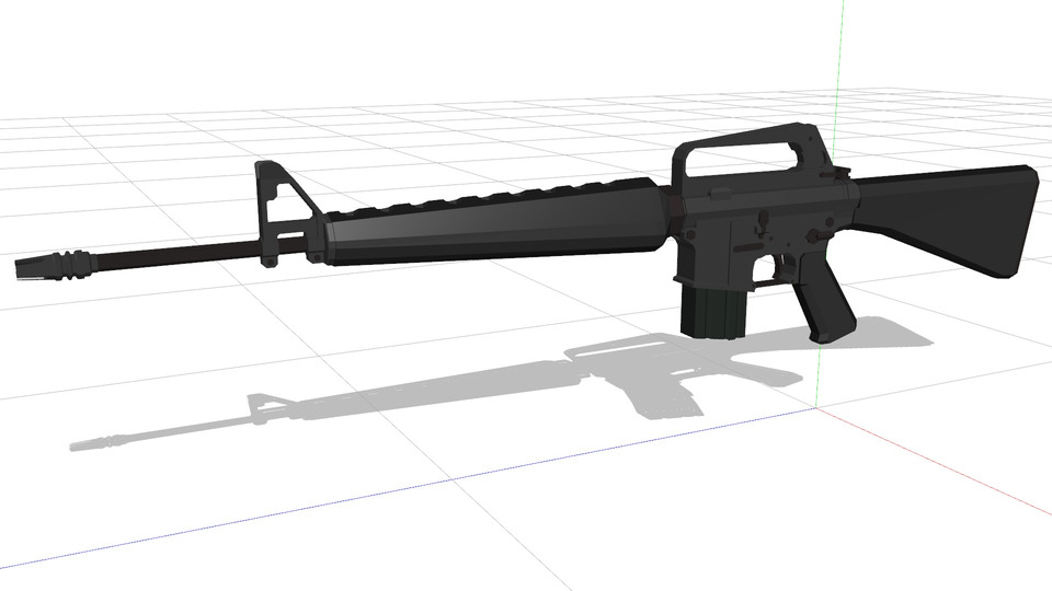 M16A1 MMDモデル