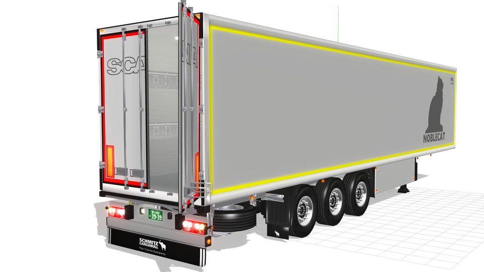 定温輸送セミトレーラーMMDモデル