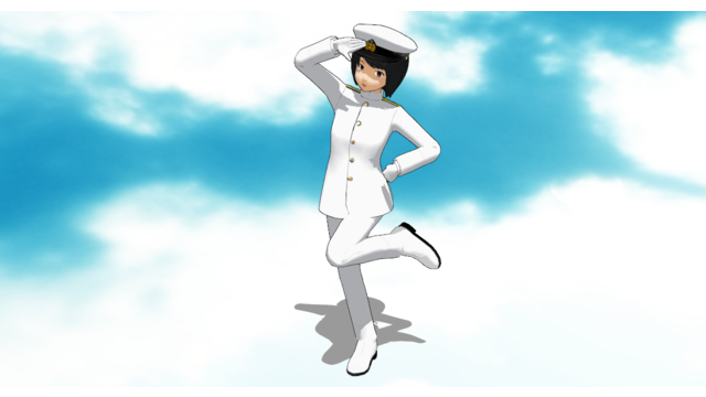 人気 艦これ提督服mmd