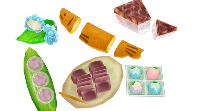 夏の和菓子セットver1.0