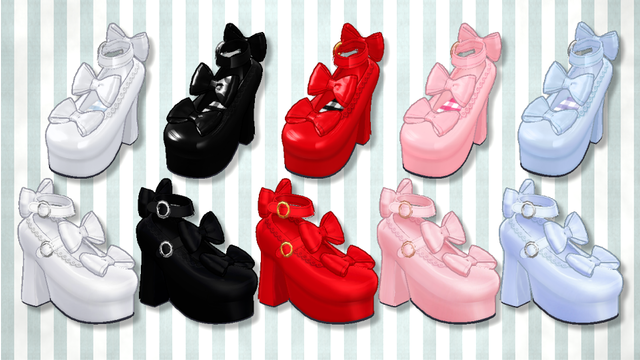 リボンのロリータ靴