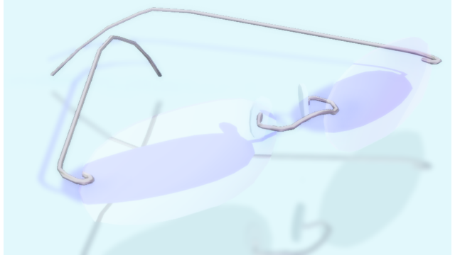 夕透式ツーポイント眼鏡2