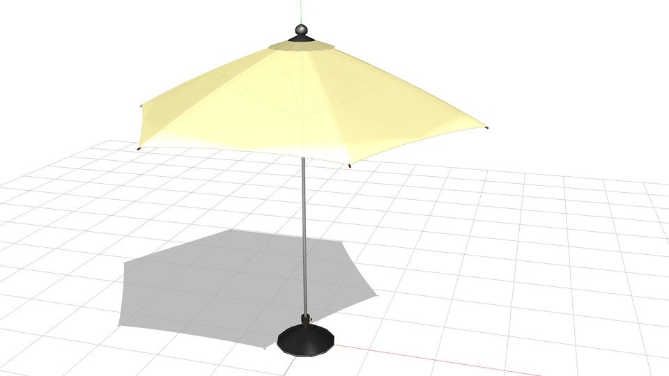 ガーデンパラソルMMDモデル