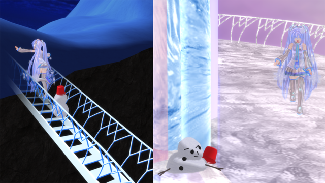 アナ雪セット Frozen set MMD stage