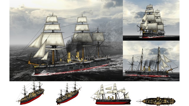 MMD用モブ装甲艦1870セット