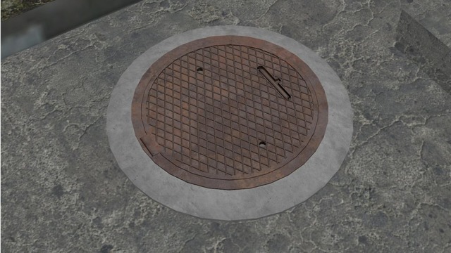 マンホールと下水道