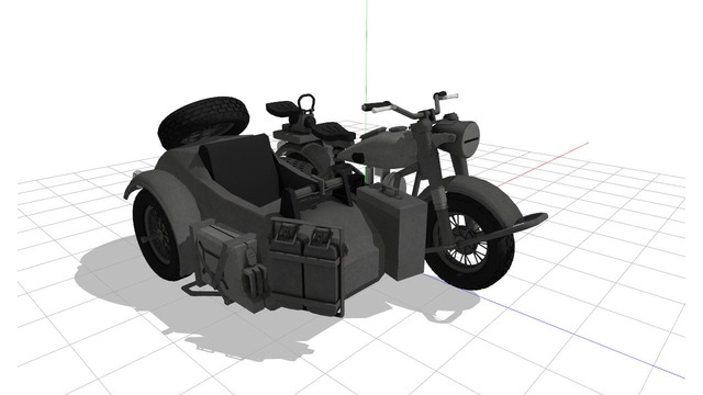 ドイツ軍サイドカー「BMW･R75」