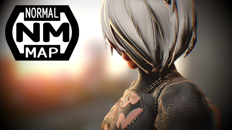 とりあえず2Bノーマルマップ適用