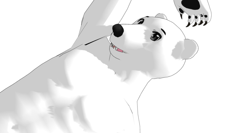 MMD Newcomer) BEAR ALPHA DEFAULT DL (Bone model) by MagicalDuck64