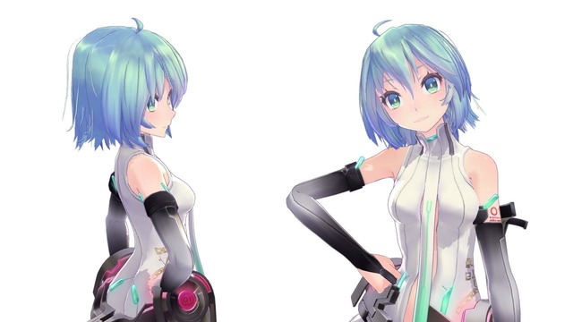 mmd 安い tdaシスターズ tda式初音ミク ショート髪デフォ服 モデル配布