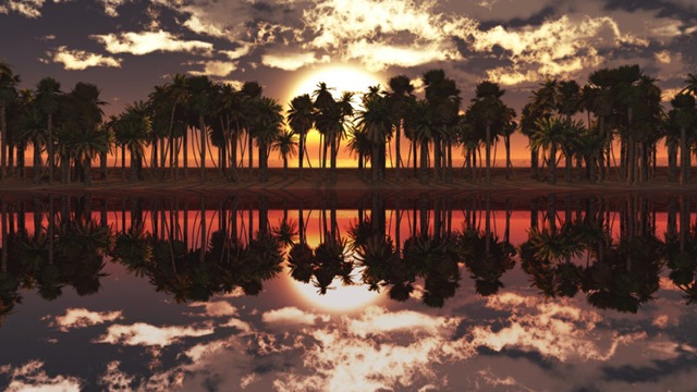 スカイドーム(夕日の海岸) VOL.W2