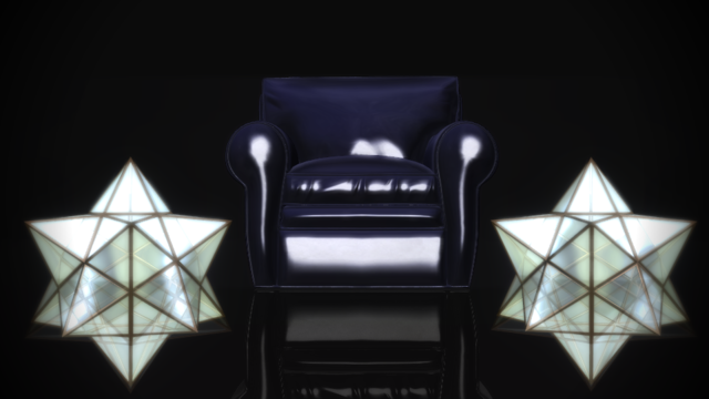 IKEAレザーチェア