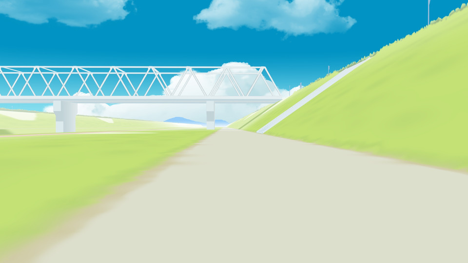 穏やかな河川敷