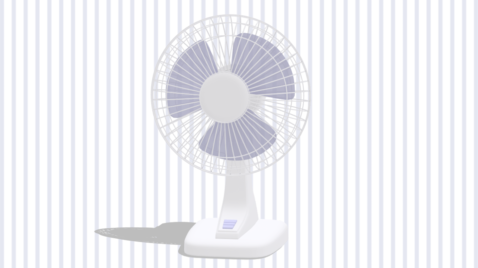 CC0 扇風機 + 首振りモーション