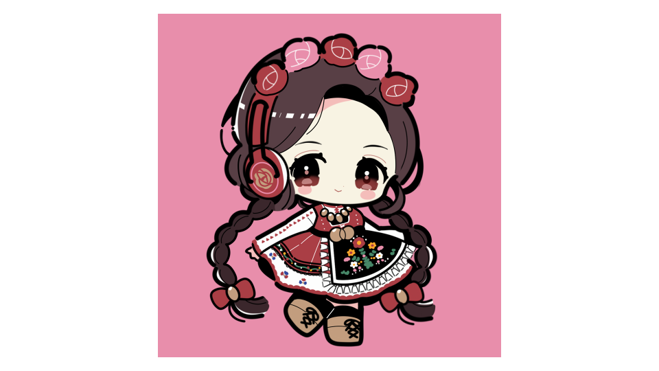 UTAU音源「勃歌マリ」デフォルメイラスト