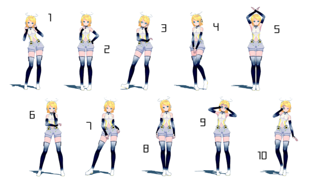 【MMDポーズ配布】ポーズ15