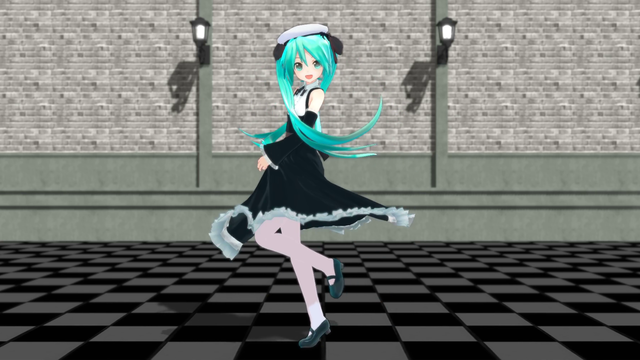 女の子がクルクル回るモーション(vmd)