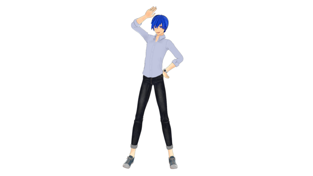 MMDピコリ式KAITO私服その2