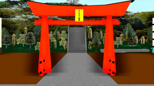 森と公園 フルールパビリオン 痛快 1/25スケール 神社 神宮 祭祀