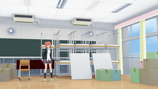 S高校奉仕部部室ステージ